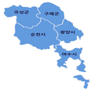 여수 화양농공단지, 순천 주암농공단지 지도