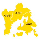 보성 미력농공단지 지도